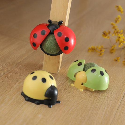 LADYBIRD Licking Music Catnip Ball Toy Decompression Molar