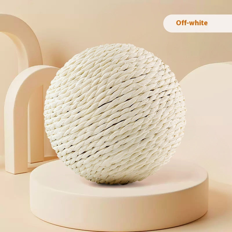 Oversized Sisal Ball Self Grooming Cat Toy for Stress Relief