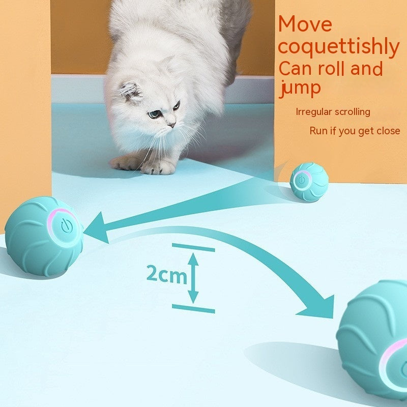 Automated Rolling Ball Interactive Cat Toy Keeps Pets Active
