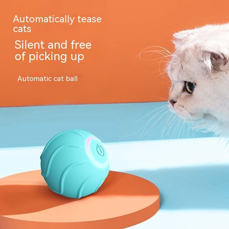 Automated Rolling Ball Interactive Cat Toy Keeps Pets Active