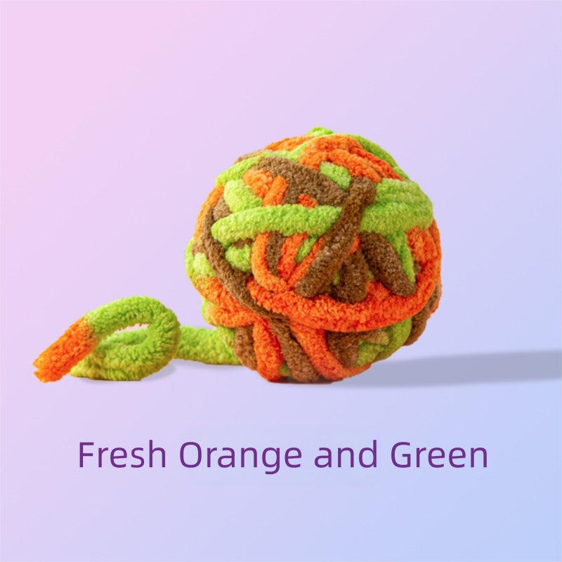 Pet Silent Cat Toy, Wool Ball, Cat Toy Ball, Plush, Boring,