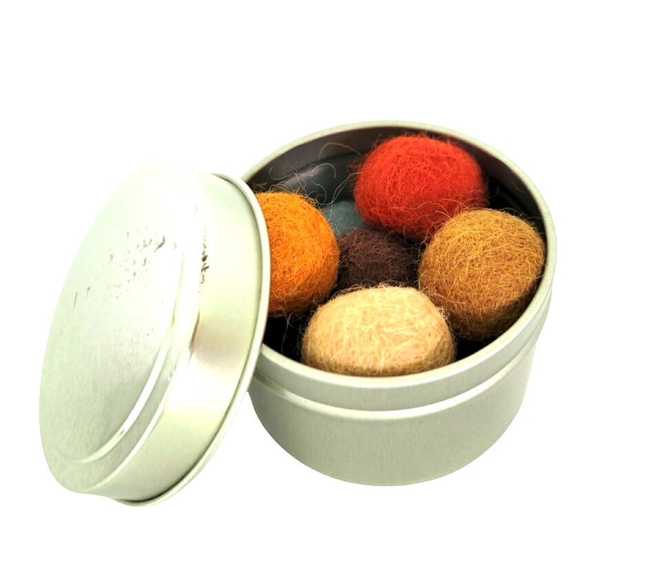 Eco-Friendly Organic Wool Felt Cat Balls for Natural Play