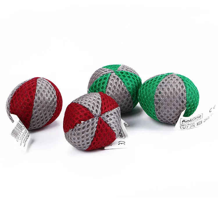 Mesh Catnip Ball Interactive Cat Toy for Active Playtime