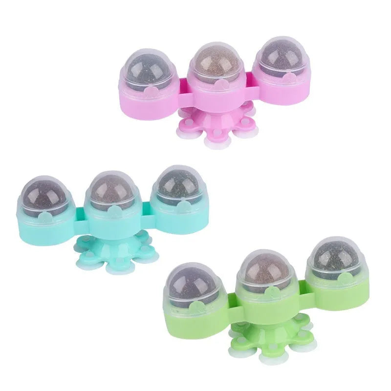 Rotating Windmill Catnip Ball Toy for Entertaining Pet Cats