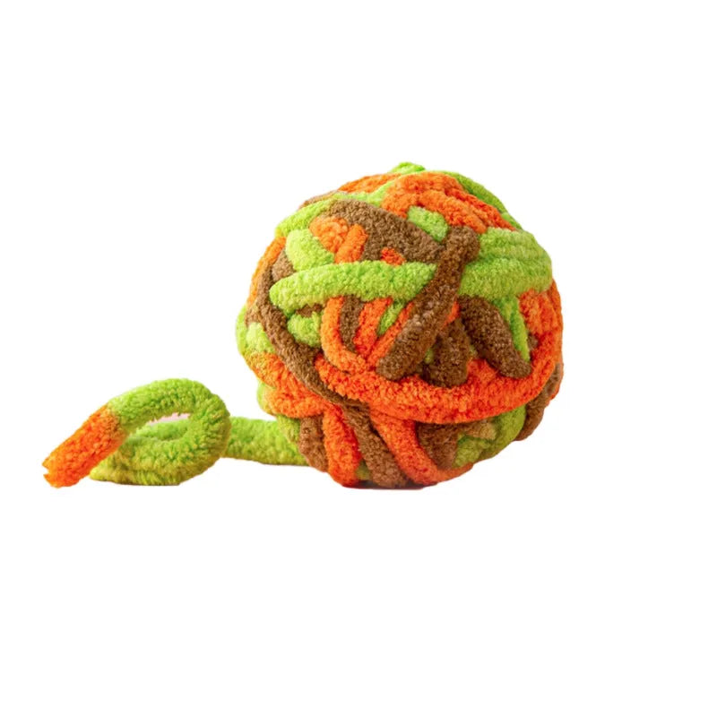 Pet Silent Cat Toy, Wool Ball, Cat Toy Ball, Plush, Boring,