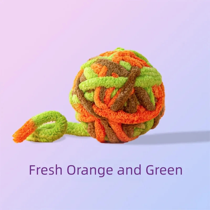 Pet Silent Cat Toy, Wool Ball, Cat Toy Ball, Plush, Boring,