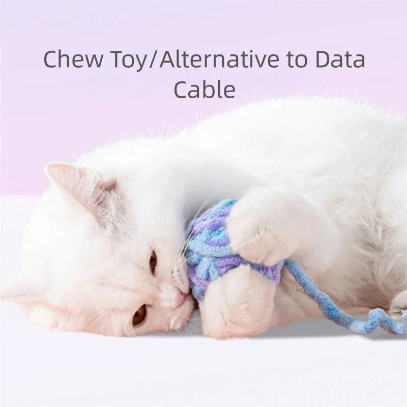Pet Silent Cat Toy, Wool Ball, Cat Toy Ball, Plush, Boring,