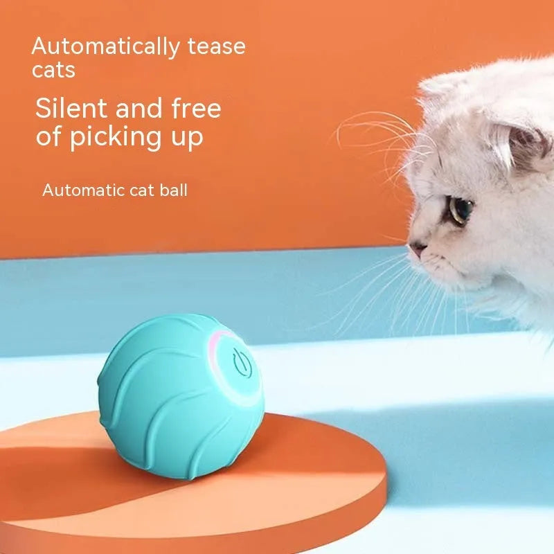 Automated Rolling Ball Interactive Cat Toy Keeps Pets Active