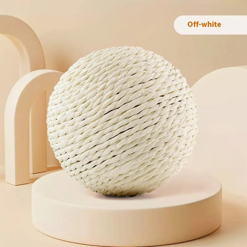 Oversized Sisal Ball Self Grooming Cat Toy for Stress Relief